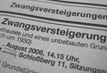 Zwangsversteigerung